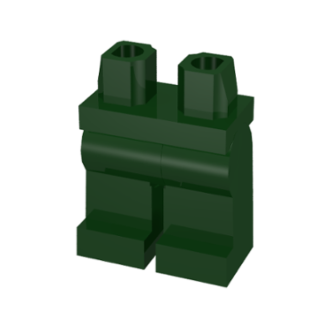 Dark Green Hips and Legs Plain