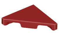 Dark Red Tile, Modified 2 x 2 Triangular