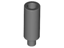 Dark Bluish Gray Minifigure, Utensil Candle