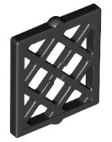 Black Pane for Window 1 x 2 x 2 Lattice Diamond