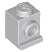 Light Bluish Gray Brick, Modified 1 x 1 with Headlight