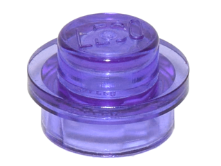 Trans-Purple Plate, Round 1 x 1