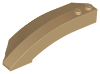 Dark Tan Wedge 8 x 3 x 2 Open Right