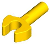 Yellow Bar 1L with Clip Mechanical Claw - Cut Edges and Hole on Side