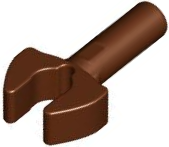 Reddish Brown Bar 1L with Clip Mechanical Claw - Cut Edges and Hole on Side
