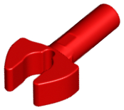 Red Bar 1L with Clip Mechanical Claw - Cut Edges and Hole on Side