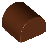 Reddish Brown Slope, Curved 1 x 1 x 2/3 Double