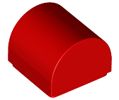 Red Slope, Curved 1 x 1 x 2/3 Double
