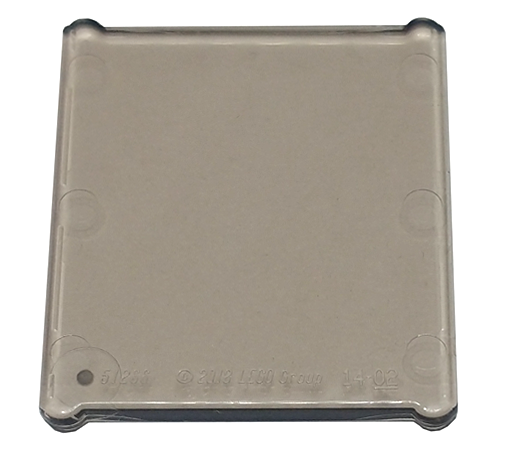 Trans-Black Glass for Window 1 x 3 x 3 Flat Front