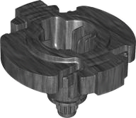 Pearl Dark Gray Turntable 7 x 6 1/2 x 4 with Gear 16 Tooth Base (Ninjago Dragon Spinjitzu Spinner)