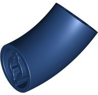 Dark Blue Brick, Round 2 x 2 D. 45 degrees Elbow (27.7mm Standing Height)