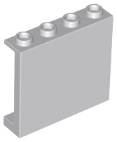 Light Bluish Gray Panel 1 x 4 x 3 with Side Supports - Hollow Studs