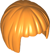 Orange Minifigure, Hair Short, Bob Cut