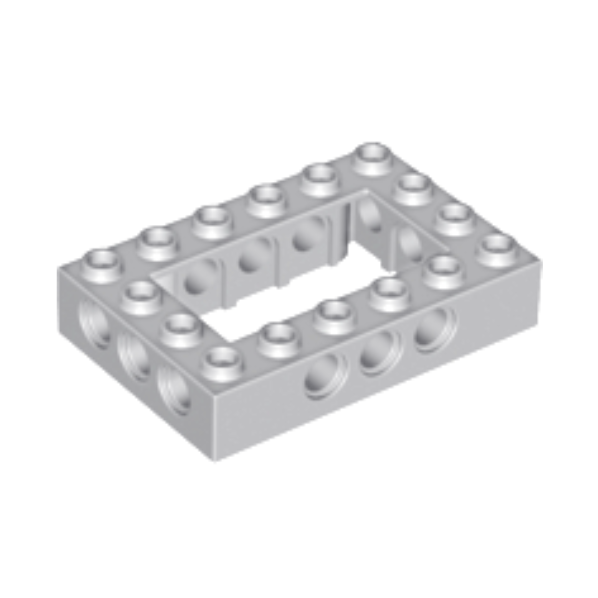 Light Bluish Gray Technic, Brick 4 x 6 Open Center