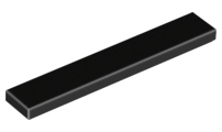Black Tile 1 x 6