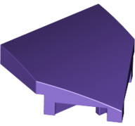 Dark Purple Wedge 2 x 2 x 2/3 Pointed