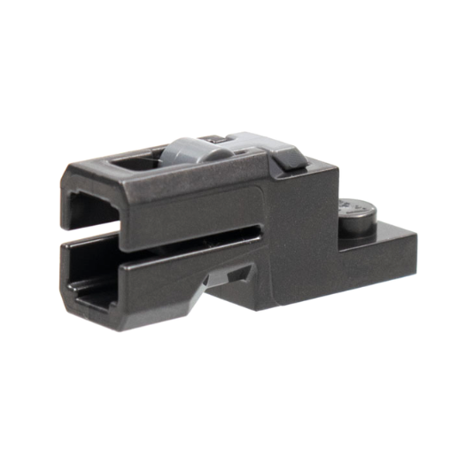 Pearl Dark Gray Projectile Launcher, 1 x 2 Mini Blaster / Tile Shooter with Dark Bluish Gray Trigger (69754 / 69755)