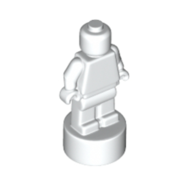 White Minifigure, Utensil Statuette / Trophy - 90398