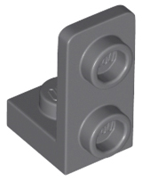 Dark Bluish Gray Bracket 1 x 1 - 1 x 2 Inverted