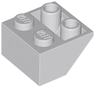 Light Bluish Gray Slope, Inverted 45 2 x 2 with Hollow Round Bottom Tube