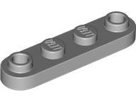 Light Bluish Gray Plate, Round 1 x 4 with 2 Open Studs