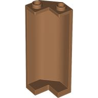 Medium Nougat Panel 2 x 2 x 5 Corner Wall