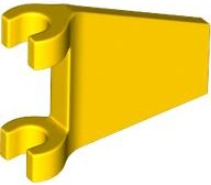 Yellow Flag 2 x 2 Trapezoid with Flared Edge