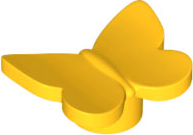 Bright Light Orange Butterfly with Stud Holder