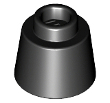 Black Cone 1 1/6 x 1 1/6 x 2/3 (Fez)