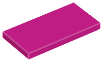 Magenta Tile 2 x 4