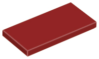 Dark Red Tile 2 x 4