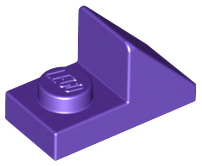 Dark Purple Slope 45 2 x 1 with 2/3 Cutout