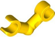 Yellow Arm Skeleton, Bent with Clips (Horizontal Grip)