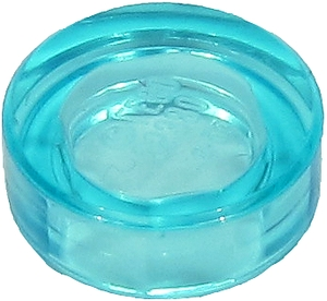 Trans-Light Blue Tile, Round 1 x 1