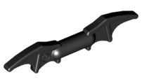 Black Minifigure, Weapon Batman Batarang (2 Bat Wings with Bar in Middle)