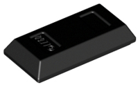 Black Minifigure, Utensil Ingot 1 x 2