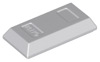 Light Bluish Gray Minifigure, Utensil Ingot 1 x 2