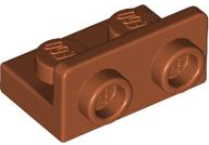 Dark Orange Bracket 1 x 2 - 1 x 2 Inverted