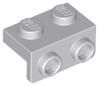 Light Bluish Gray Bracket 1 x 2 - 1 x 2