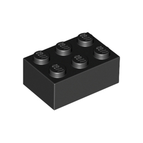 Black Brick 2 x 3