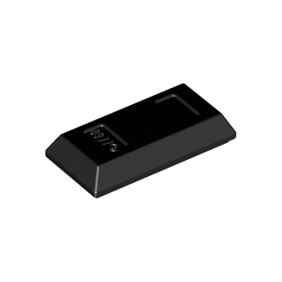 Black Minifigure, Utensil Ingot 1 x 2