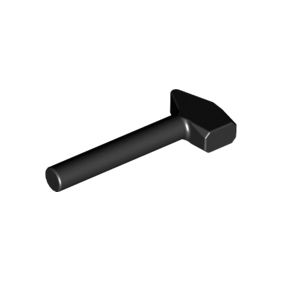 Black Minifigure, Utensil Tool Mallet / Hammer