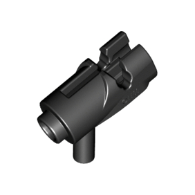 Black Minifigure, Weapon Gun, Mini Blaster / Shooter