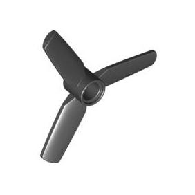 Black Propeller 3 Blade 5 Diameter