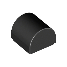 Black Slope, Curved 1 x 1 x 2/3 Double