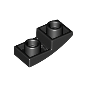 Black Slope, Curved 2 x 1 x 2/3 Inverted
