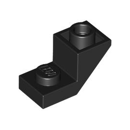 Black Slope, Inverted 45 2 x 1 with 2/3 Cutout