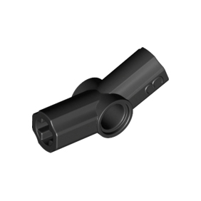 Black Technic, Axle and Pin Connector Angled #3 - 157.5 degrees