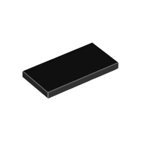 Black Tile 2 x 4