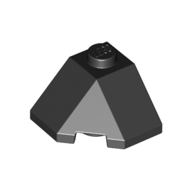 Black Wedge 2 x 2 Slope 45 Corner